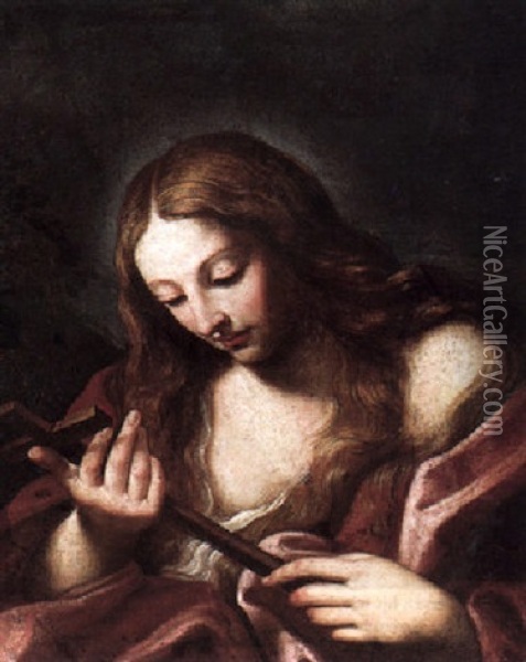 The Penitent Magdalene Oil Painting - Francesco Giovanni Gessi