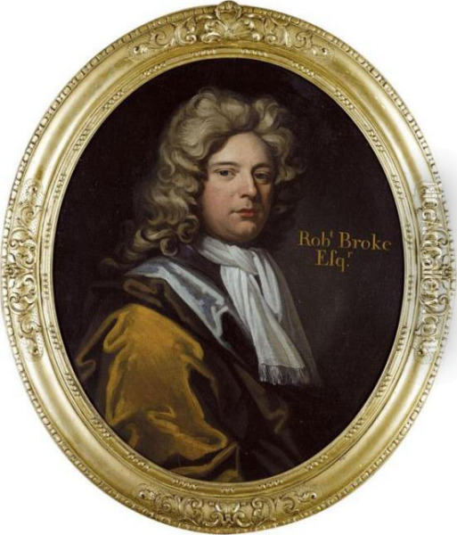 Portrait Of Robert Broke Of Nacton (d.1714) Oil Painting - Michael Dahl