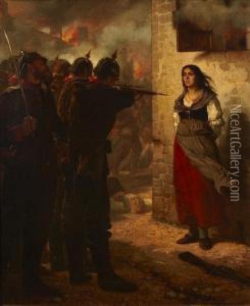 The Execution Oil Painting - Charles-Louis Mutler