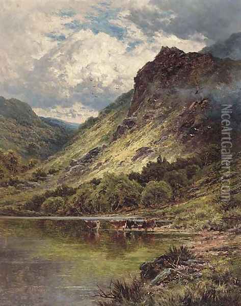 Loch Venachar, Perthshire Oil Painting - H.D. Hillier