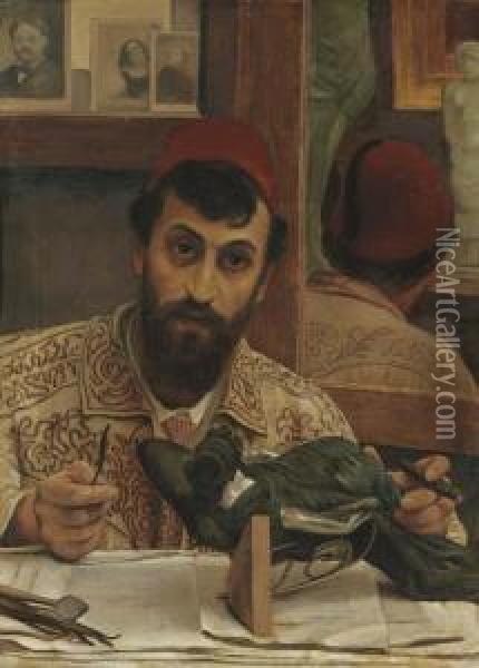 Portrait Of Professor Giovanni Battista Amendola Oil Painting - Sir Lawrence Alma-Tadema