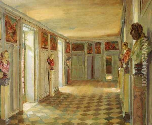 Galerie des Bustes, Chaeau du Reveillon Oil Painting - Walter Gay