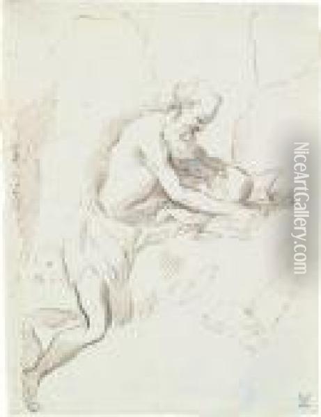 Hl. Hieronymus In Der Wuste Oil Painting - Acopo D'Antonio Negretti (see Palma Giovane)