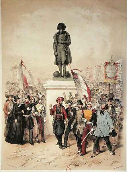 Universal Suffrage, 10th December 1848, election of Louis Napoleon Bonaparte 1808-73, 1848-49 Oil Painting - Frederic Sorrieu