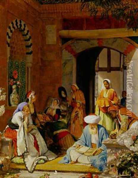 And the Prayer of Faith Shall Save the Sick Oil Painting - John Frederick Lewis