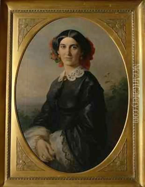 Princess Johanna von Bismarck Oil Painting - Jakob Becker