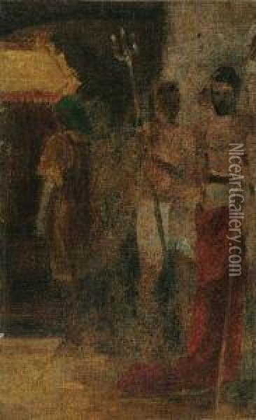 Szkic Postaci Starozytnych Rzymian Oil Painting - Henrik Ippolipovich Semiradskii