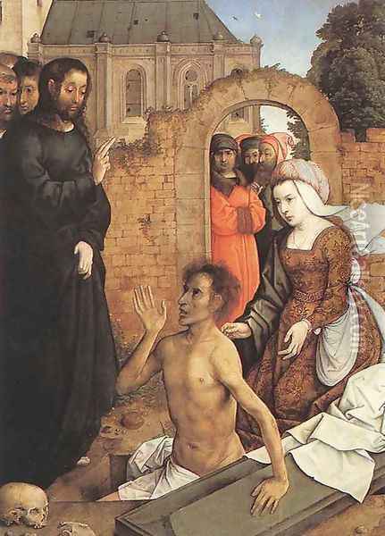 The Raising Of Lazarus Oil Painting - Juan De Flandes