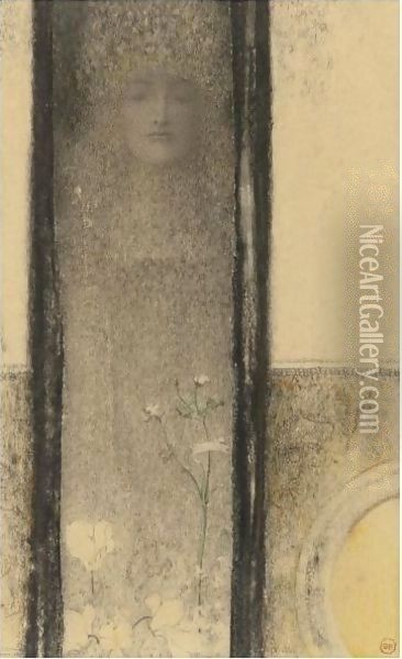 Femme Mysterieuse Oil Painting - Fernand Khnopff