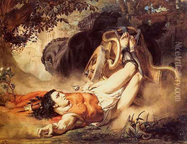 The Death of Hippolytus Oil Painting - Sir Lawrence Alma-Tadema