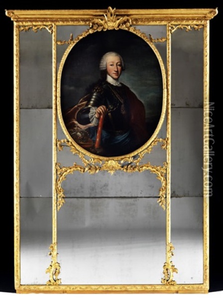 Portrait Von Vittorio Amadeo Iii Von Savoyen Oil Painting - Giuseppe Bonito