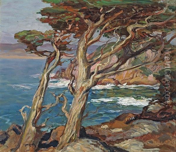 Point Lobos Oil Painting - Paul Dougherty