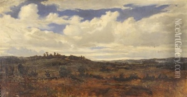 La Lande Oil Painting - Marie Guillaume Charles Leroux