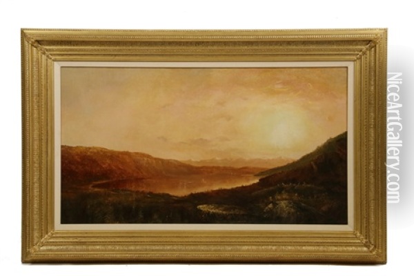 Greenwood Lake, Ny Oil Painting - Homer Dodge Martin
