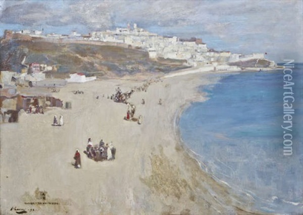 Tangier, The White City Oil Painting - John Lavery