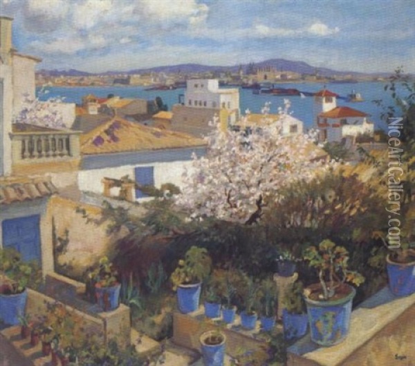 Fruhling In Palma De Mallorca Oil Painting - Kurt Leyde