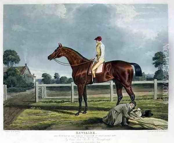 'Reveller', the Winner of the Great St. Leger at Doncaster, 1818 Oil Painting - John Frederick Herring Snr