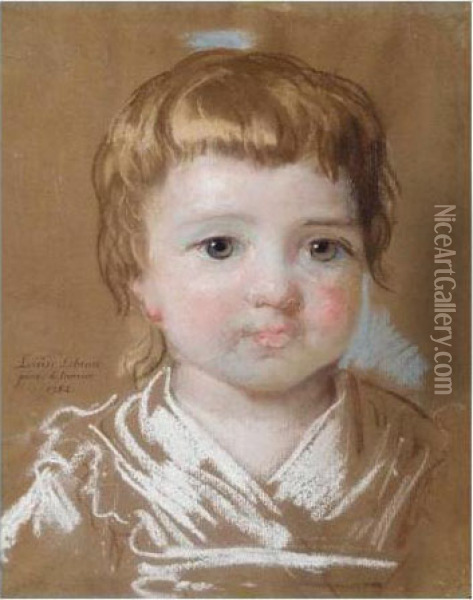 Portrait Presume De La Fille De L'artiste, Jeanne Julie Louise Oil Painting - Elisabeth Vigee-Lebrun