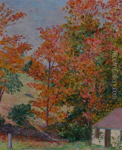 Autumn In Hancock, New Hampshire Oil Painting - Lilla Cabot Perry