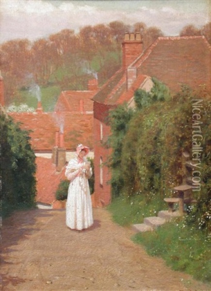The Love Letter Oil Painting - Edmund Blair Leighton