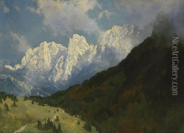 Kaiserthal Oil Painting - Rudolf Hermanns