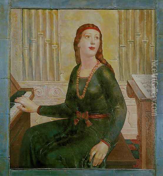 Prelude St. Cecily Oil Painting - Ludomir Slendzinski