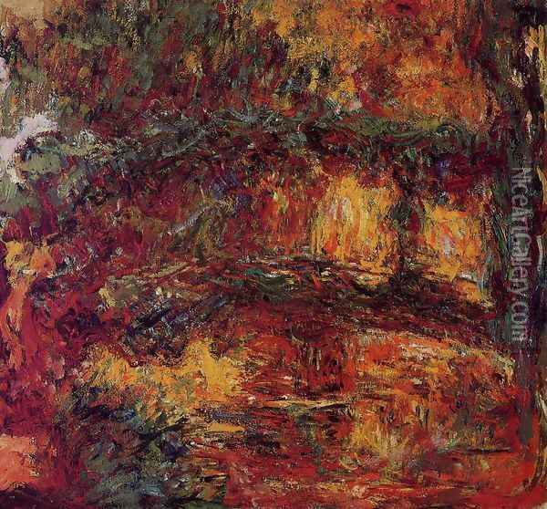 The Japanese Bridge At Giverny Oil Painting - Claude Oscar Monet