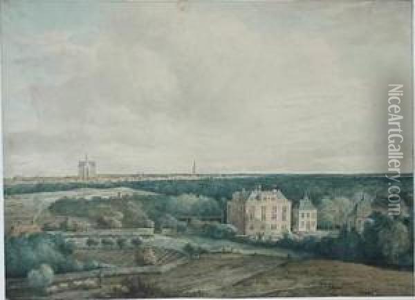 Nymegen- ''view Of Haarlem'' Oil Painting - Gerard Van Nijmegen