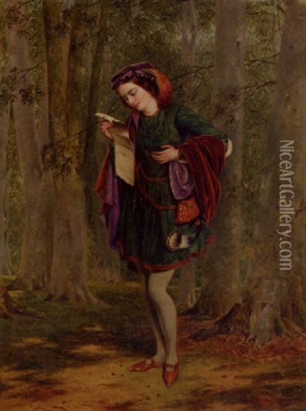 Rosalind - As You Like It Oil Painting - Henry Nelson O'Neill