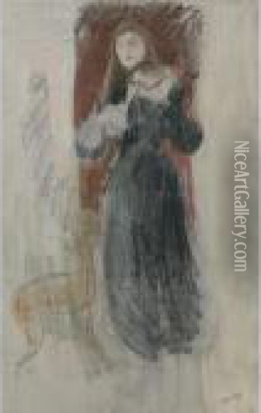 Le Violon Oil Painting - Berthe Morisot