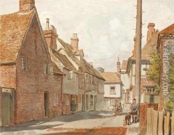 Charing Village, Kent Oil Painting - Randolph Schwabe