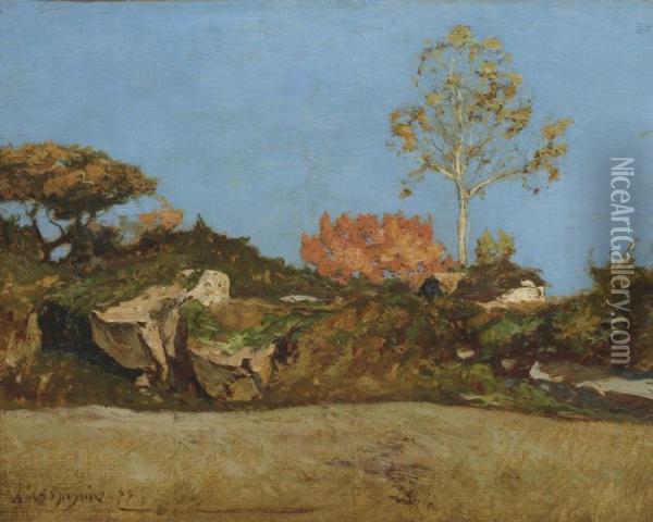 Paysage Oil Painting - Henri-Joseph Harpignies