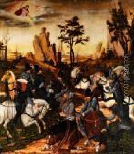 Die Bekehrung Des Heiligen Paulus Oil Painting - Lucas The Younger Cranach