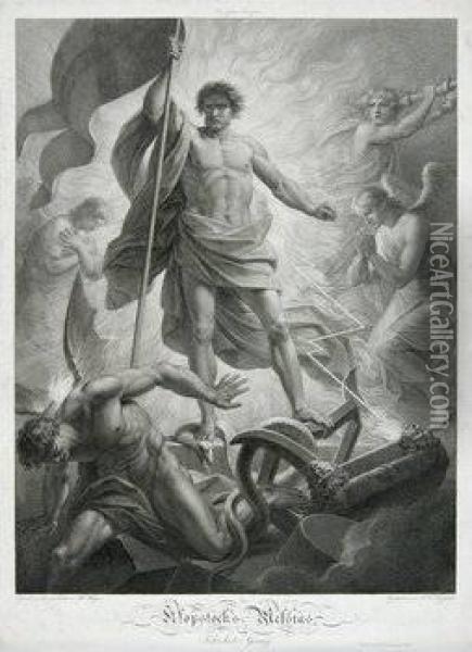 Klopstock's Messias Oil Painting - Johann Friedrich Leybold