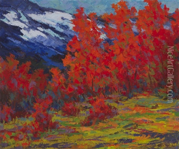 Autumn Colors Oil Painting - Hugo Birger