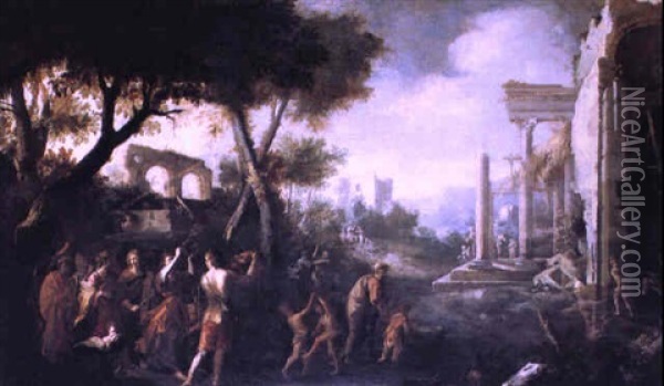 Trionfo Di Davide Oil Painting - Domenico Gargiulo
