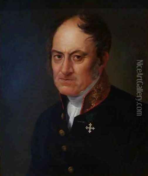 Portrait of Count Hyacinthe Audiberti de Saint Etienne Oil Painting - Hippolyte Cais de Pierlas