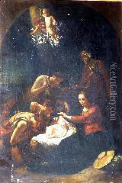 Adorazione Dei Pastori Oil Painting - Adriaen Van Der Werff