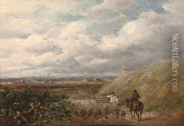 Changing pastures Oil Painting - David Cox