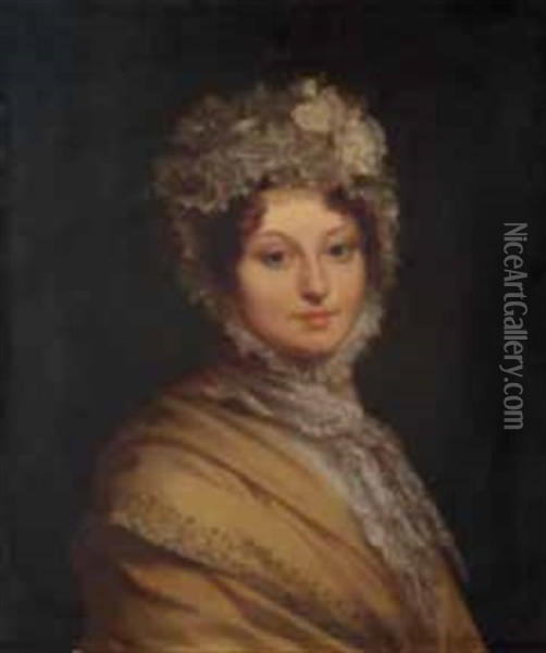 Portrait De La Duchesse De M... Oil Painting - Francois Pascal Simon Gerard