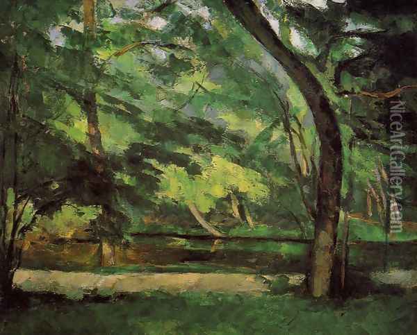 The Etang Des Soeurs At Osny Oil Painting - Paul Cezanne