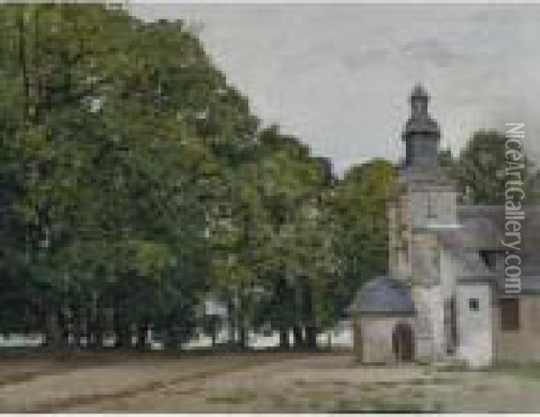 La Chapelle De Notre-dame-de-grce, Honfleur Oil Painting - Claude Oscar Monet
