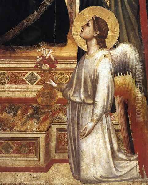 Ognissanti Madonna (detail) 2 Oil Painting - Giotto Di Bondone