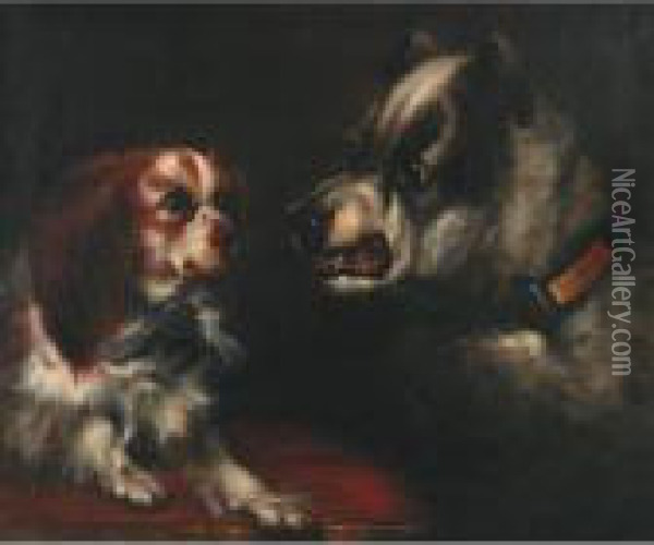 Dignity And Impudence Oil Painting - George Armfield