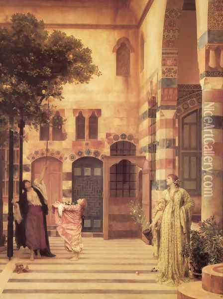 Old Damascus Jew's Quarter Oil Painting - Lord Frederick Leighton