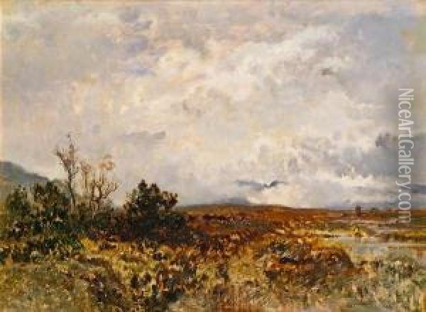 Landschaft Oil Painting - Joseph Wenglein