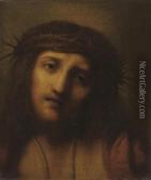 Christ Crowned With Thorns Oil Painting - Correggio, (Antonio Allegri)