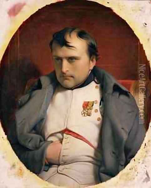 Napoleon 1769-1821 in Fontainebleau Oil Painting - Hippolyte (Paul) Delaroche