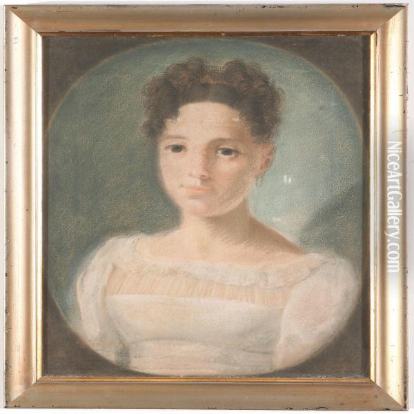 Portrait Of A Young Woman Oil Painting - Peter Copmann