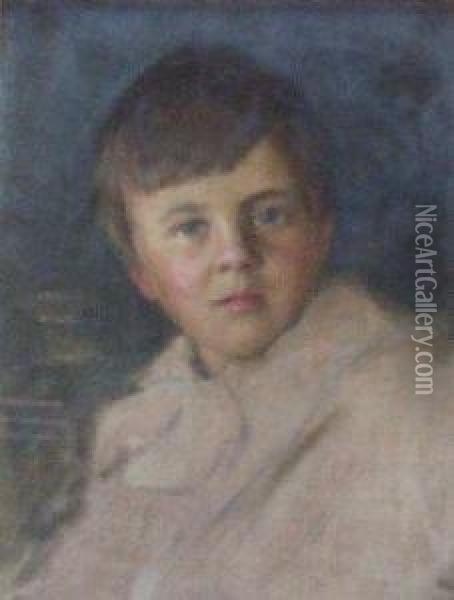 Portrait Study Of John Dunlop Warrack Oil Painting - Robert Hope